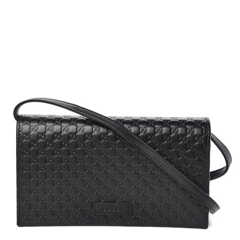 gucci wallet crossbody microguccissima black|gucci microguccissima wallet crossbody.